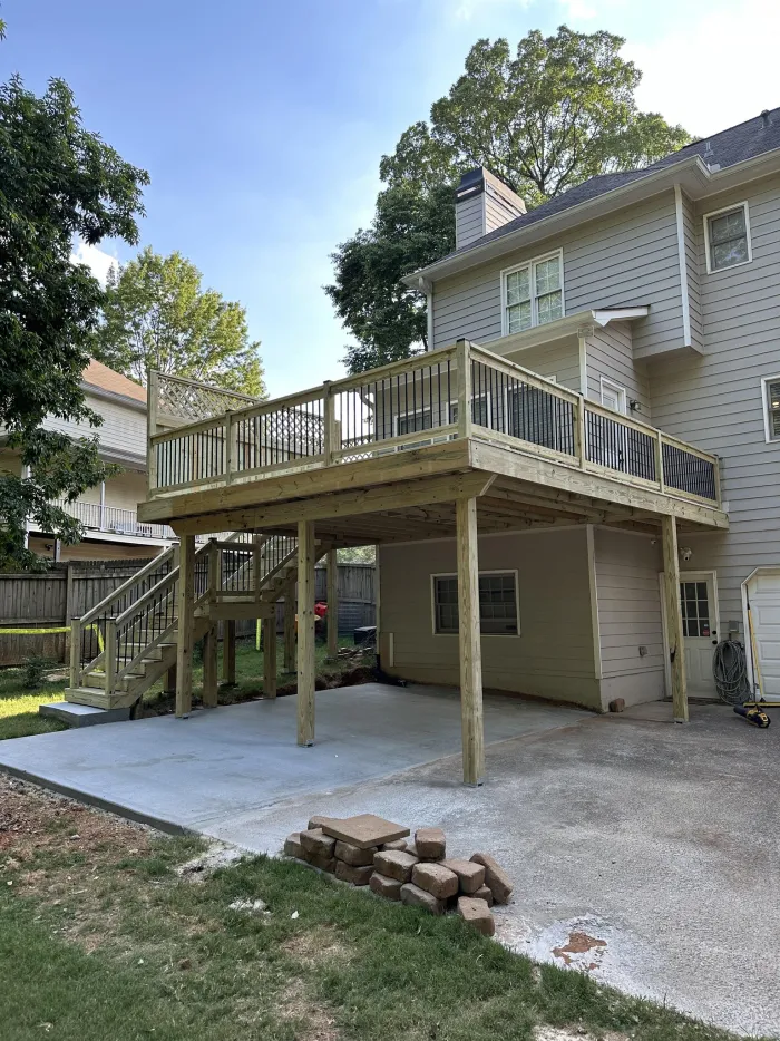 Custom deck remodel by Chavez Builds in Alpharetta GA